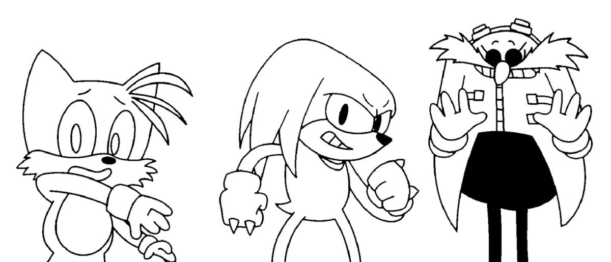 Coloring Pages Rainbow Friends v Sonic.exe FNF – Coloring Pages